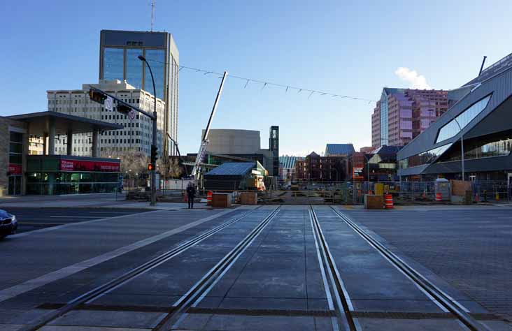Edmonton tram tracks